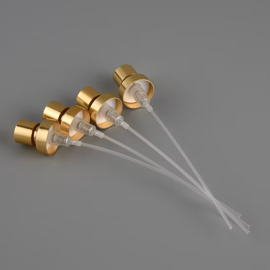 Emballage cosmétique ressort à l'extérieur pulvérisateur à brume fine bouteille en plastique atomiseur parfum Fea brume pompe de pulvérisation tête distributeur en plastique pulvérisateur