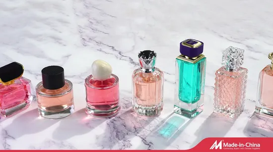 Bouteille de parfum en verre carrée vide rechargeable, vaporisateur personnalisé de luxe, bouteilles d'huile de parfum transparentes, 30ml 50ml