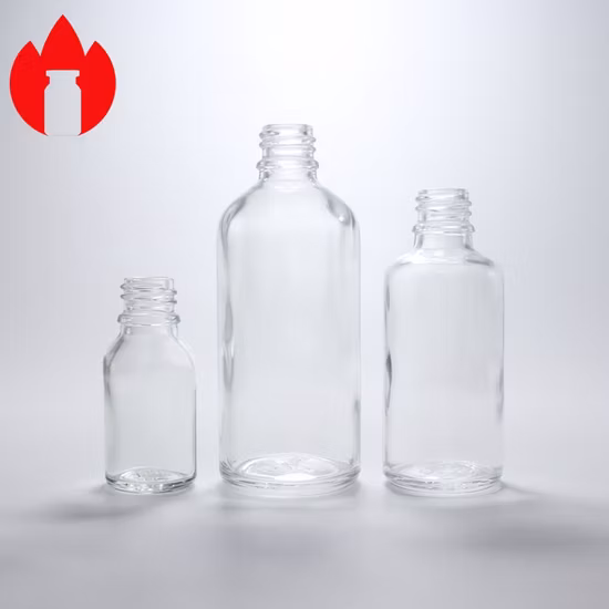 Bouteille en verre vert d'huile essentielle cosmétique, compte-gouttes en verre de 20ml